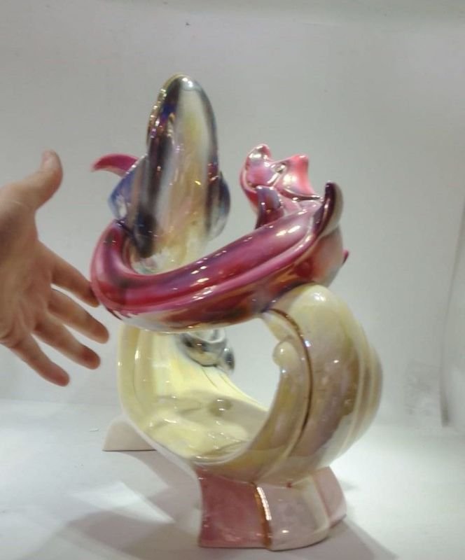 Pieza de Porcelana Opalizada de gran Tamaño y Diseño Único - imagen 9