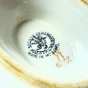Salsera de Cerámica Holandesa con Guarda Floral y Pájaros - imagen 5