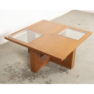 Mesa de Living Cuadrada con Doble Tapa de Vidrio - imagen 3