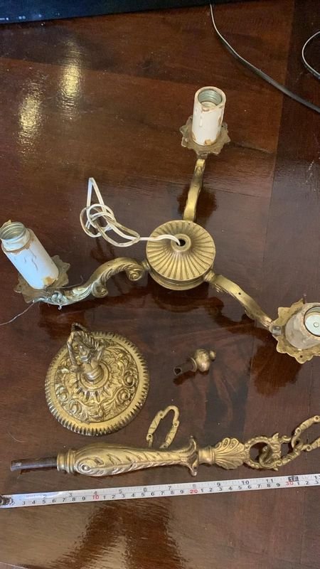 Candelabro de Bronce para Restaurar - imagen 2