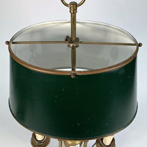 Lámpara de Bronce con Pantalla Verde Ovalada - 63 cm - imagen 2