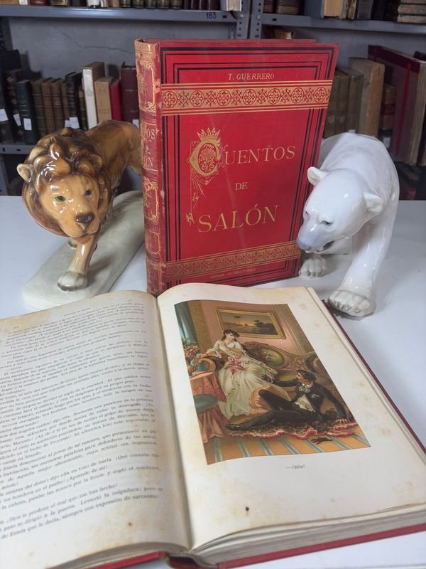 Libro de Cuentos de Salón por Teodoro Guerrero en 2 Tomos Ilustrado - imagen 3