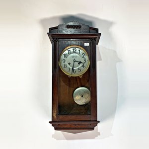 Reloj de Pared con Caja de Roble, Péndulo y Llave - imagen 2