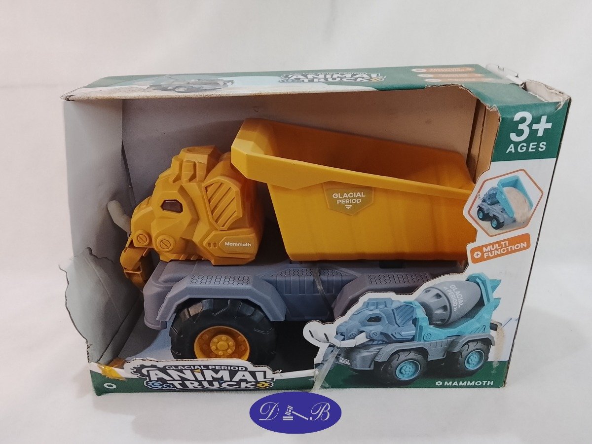 Camión de Juguete Infantil "Animal Truck" con Volquete y Hormigonera