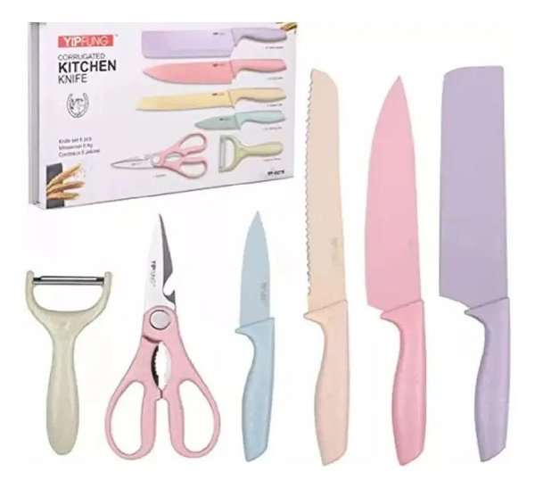 Set de Cuchillos de Cocina YIPFUNG con Pelador y Tijeras - imagen 1