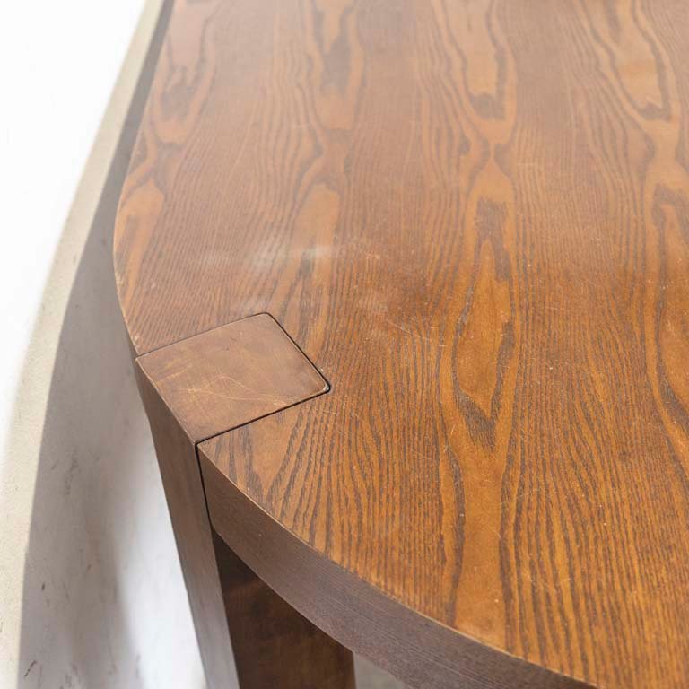 Mesa de comedor oval en madera con detalles - imagen 3