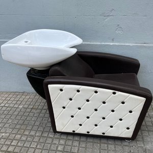 Sillón Lavatorio para Peluquería con Pileta de Loza Blanca - imagen 11