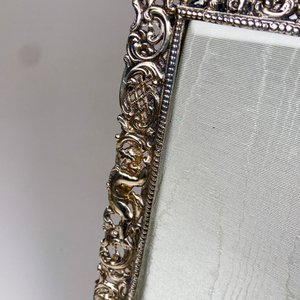 Portarretratos de Plata 800 con Decoración de Angelitos y Soporte - imagen 4
