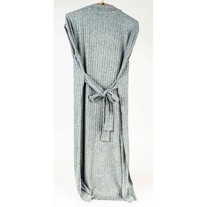 Vestido Tejido Gris Largo Alexandra Bahl Sin Talle - imagen 2