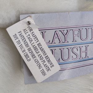 Oso de Peluche Blanco Grande "Playful Plush" con Lazo Rosa - imagen 6