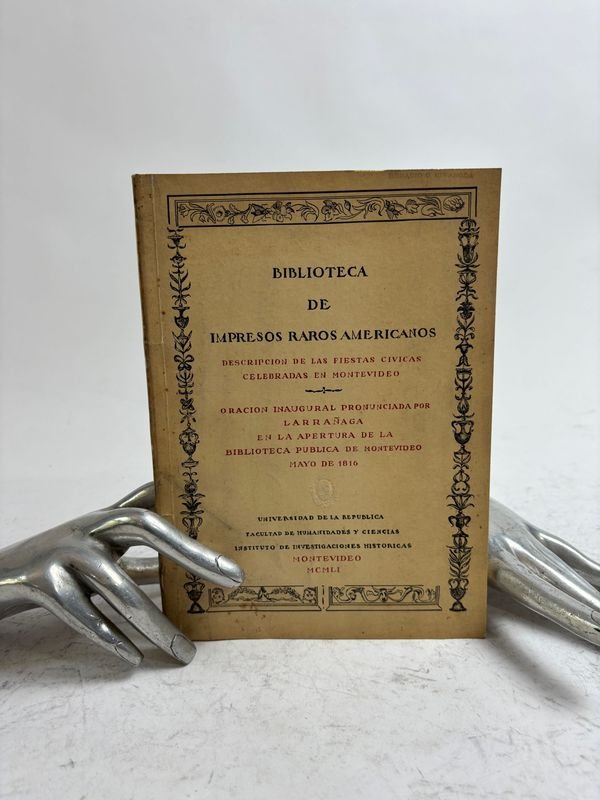 Biblioteca de impresos raros americanos - Montevideo 1951