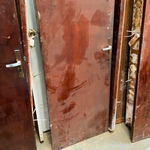 Dos Puertas de Madera Oscura para Interior con Marco - imagen 4