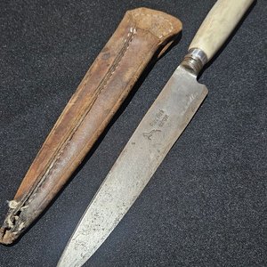 Cuchillo Franz Wenk Solingen Hoja 17 cm con Funda de Cuero - imagen 2