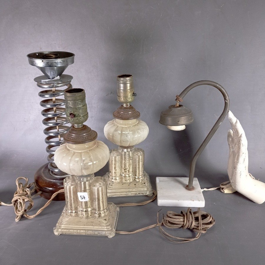 Lámparas de mesa vintage en buen estado - imagen 4