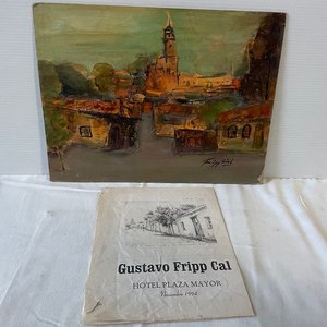 Lote anterior: Obra de Arte: Pintura sobre Cartón de Gustavo Fripp con Exposición