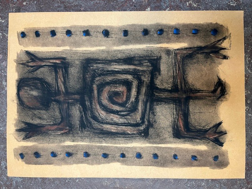 Lote siguiente: Pintura de Mario Perillo - Tecnica mixta sobre cartulina