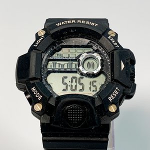 Reloj Digital Moderno a Pilas Negro - imagen 4