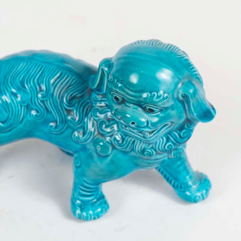 Figura de perro Foo de porcelana china - imagen 2