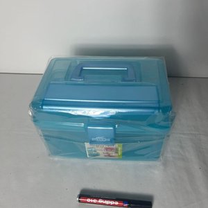 Botiquín Organizador Plástico Azul con Reparticiones - imagen 2