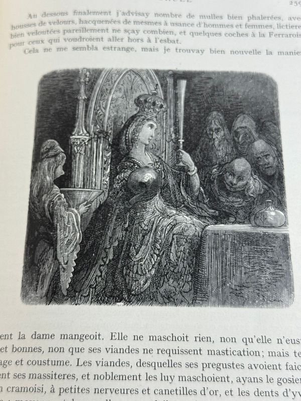 Libro raro de François Rabelais, edición de Louis Moland con ilustraciones de Gustave Doré - imagen 5