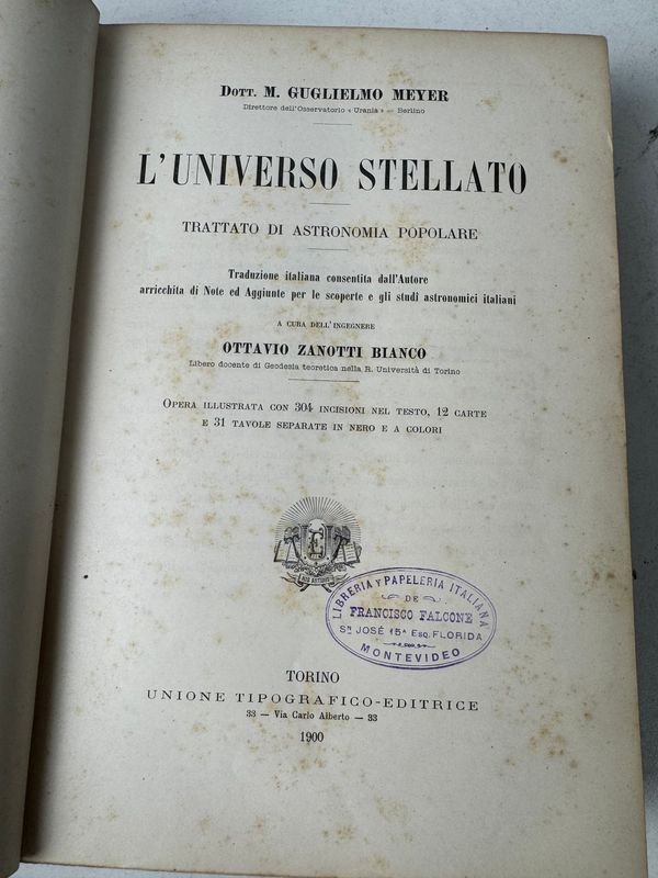Luniverso stellato 1900: Un tratado de astronomía popular en edición italiana histórica - imagen 3