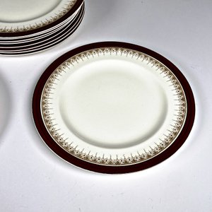Doce Platos de Loza Inglesa Alfred Meakin "Kindel" - imagen 4