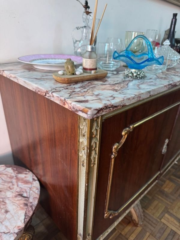 Aparador Francés con Marmol y Decoración - imagen 8