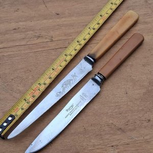 Conjunto de 2 Verijeros Antiguos Sheffield con Mangos de Baquelita - imagen 3