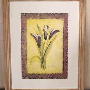 Lote anterior: Cuadro Floral con Marco de Madera y Paspartú