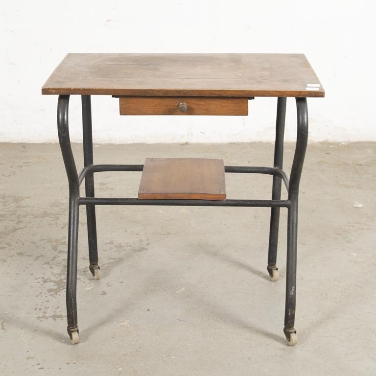 Mesa Rodante para Máquina de Coser con Cajón y Ruedas