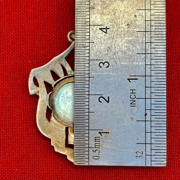 Colgante Hermoso dije de plata con marquesitas y nácar - imagen 7