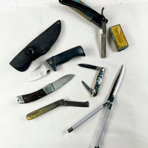 Lote de 6 Piezas: Cuchillos y Navajas Variadas - imagen 2