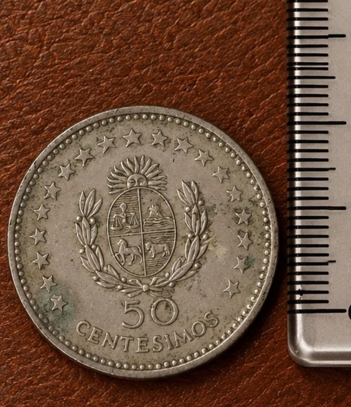 Moneda de 50 Centésimos Uruguay 1960 José Gervasio Artigas