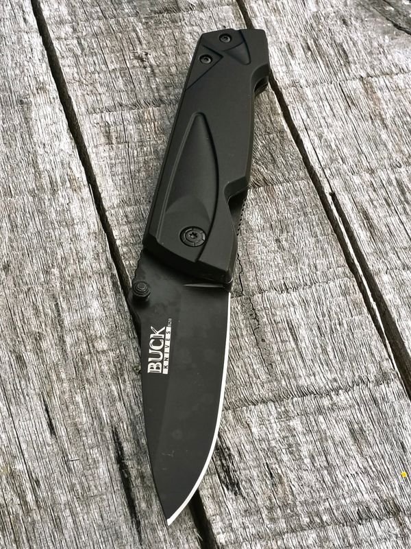 Navaja Buck Knives 011 Negra con Funda