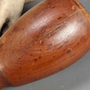 Antiguo Mortero de Mármol con Mano de Madera Noble - imagen 9