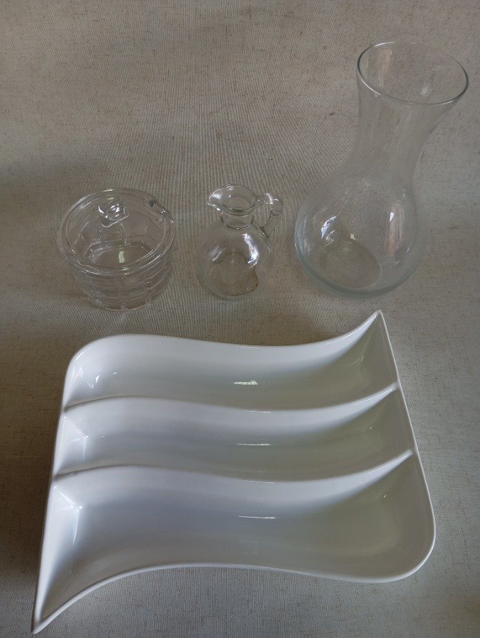 Set de cuatro artículos de vidrio para la mesa - imagen 3