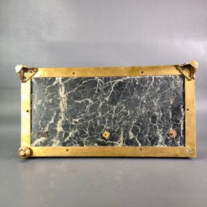 Tintero de Escritorio en Mármol y Bronce con Figura de Perro Firmada A. Marionnet - imagen 10