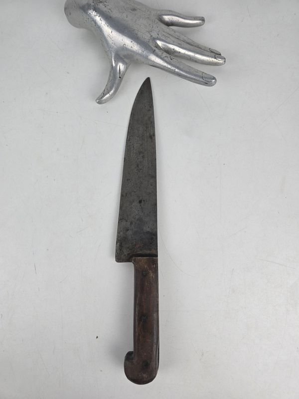Cuchilla Antigua Acero Solingen Guazu Bira con Mango de Madera