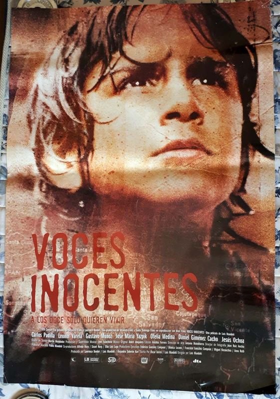 Poster Original "Voces Inocentes" (2004) - Carlos Padilla, Luis Mandoki