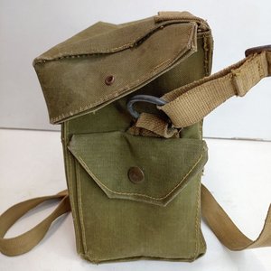Bolso de Lona Militar Antigás Británico 2GM - Medidas 14x20cm - imagen 8