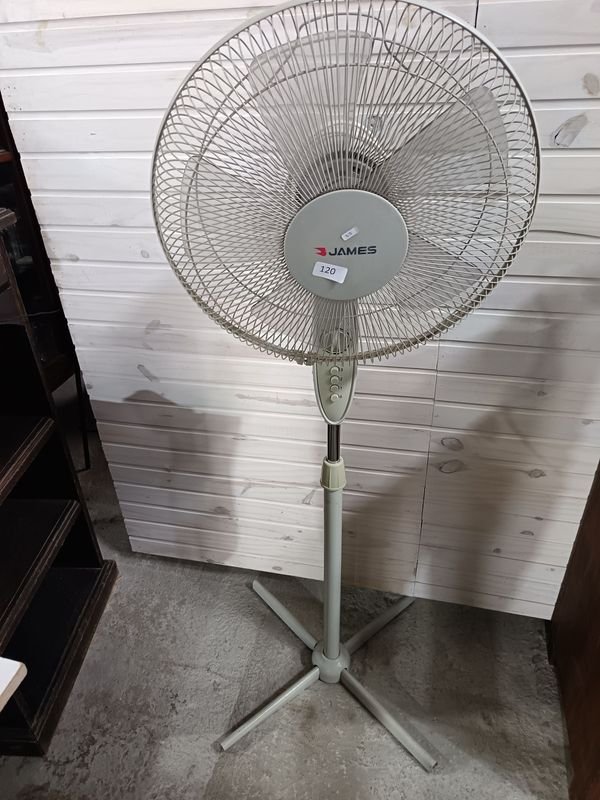 Ventilador de Pie James Plateado