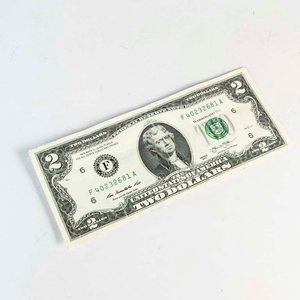 Lote siguiente: Billete de 2 Dólares de Estados Unidos, Serie 2003, Sello Verde