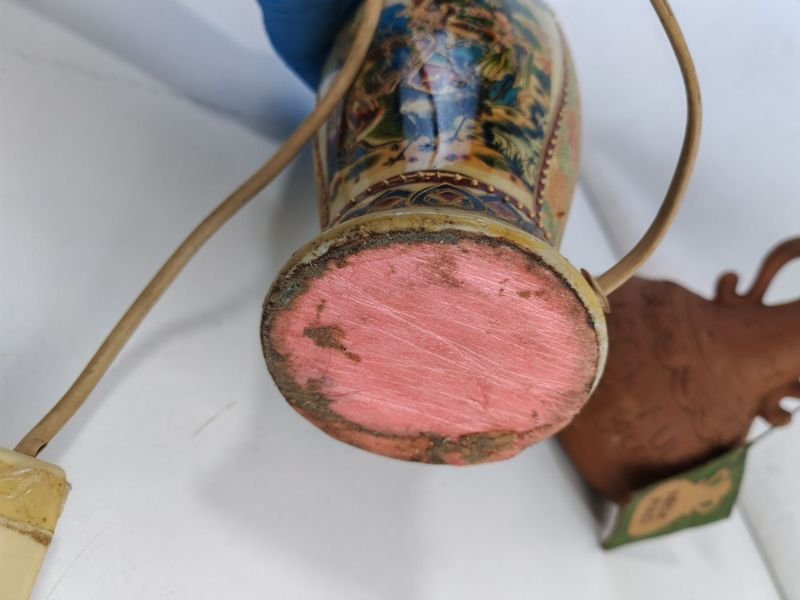 Jarroncito Y Lampara Funcionando: Pieza Decorativa con Diseño Elegante - imagen 10