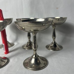 Juego de 6 Copas de Platina Estilo Vintage - imagen 5