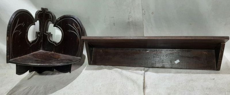 Perchero de chapa y repisas de madera para decoración del hogar - imagen 3