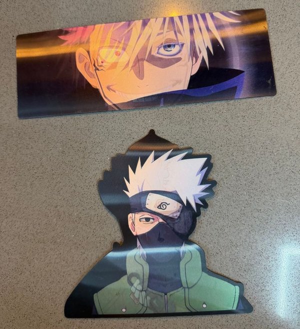 Stickers de Personajes de Anime: Naruto y Gojo Satoru