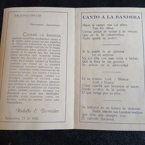 Díptico Conmemorativo "Canto a la Bandera" Club Nacional de Football 1933 - imagen 3