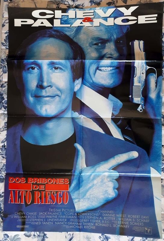Poster Original "Dos Bribones de Alto Riesgo" (1994) con Chevy Chase y Jack Palance