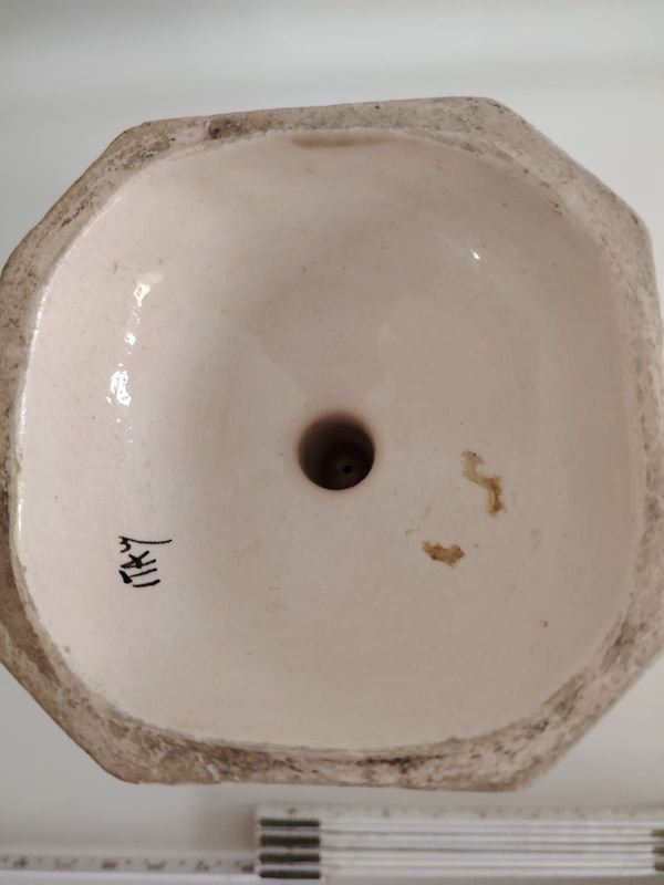 Jarrón de porcelana torneado, altura 22 cm - imagen 4