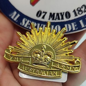 Escudo Ejército Australiano y Posavasos El Salvador - imagen 2